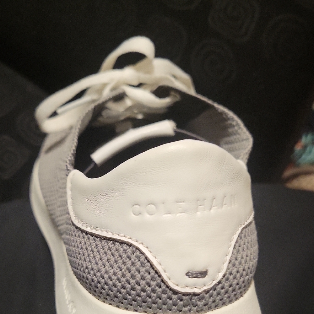 Cole Haan White and Gray Casual Sneakers - Picture 2 of 12